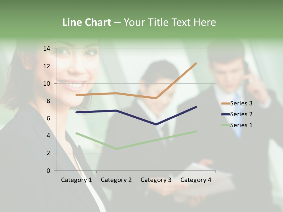 Face Of Pretty Professional With Charming Smile On The Background Of Colleagues PowerPoint Template