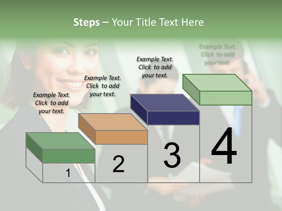 Face Of Pretty Professional With Charming Smile On The Background Of Colleagues PowerPoint Template