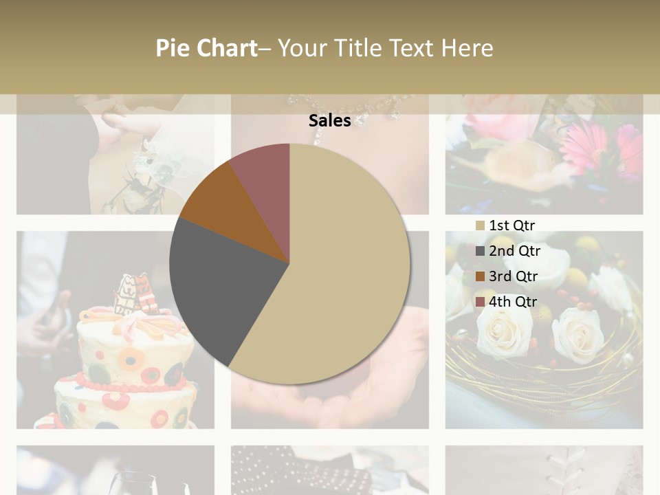 Collage Of Nine Wedding Photos PowerPoint Template