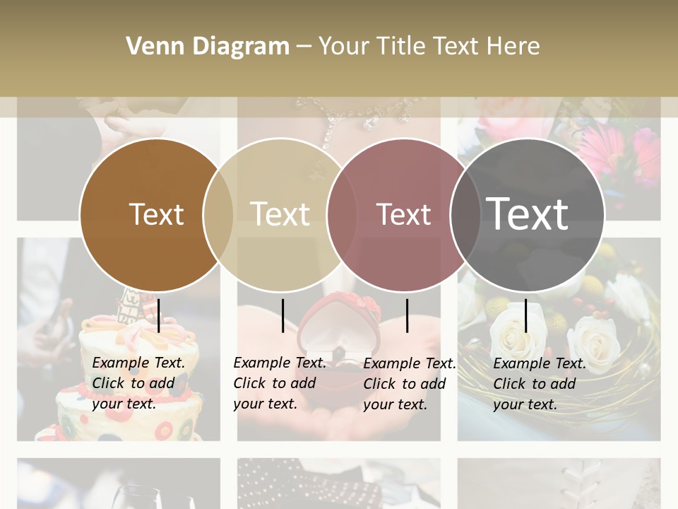 Collage Of Nine Wedding Photos PowerPoint Template