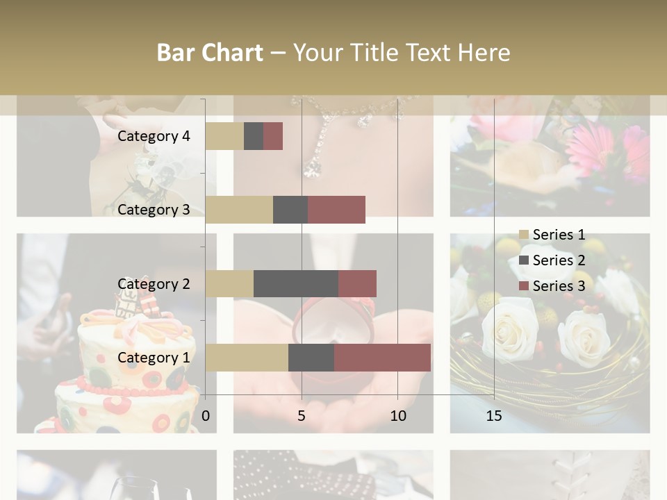 Collage Of Nine Wedding Photos PowerPoint Template