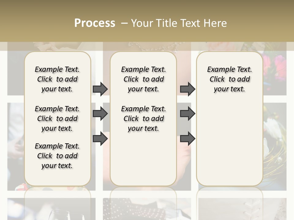 Collage Of Nine Wedding Photos PowerPoint Template