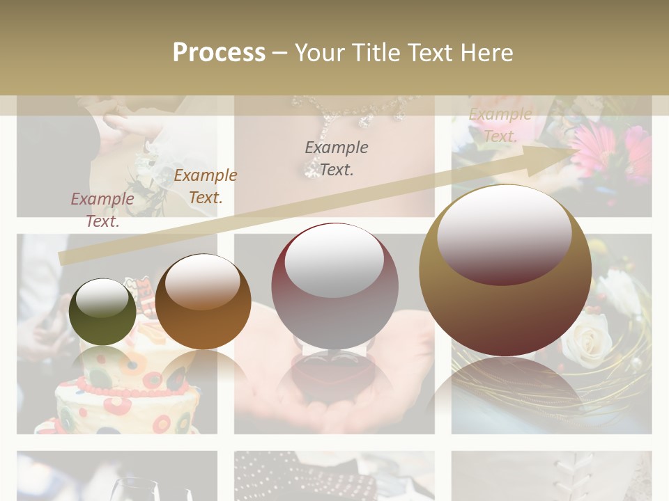 Collage Of Nine Wedding Photos PowerPoint Template