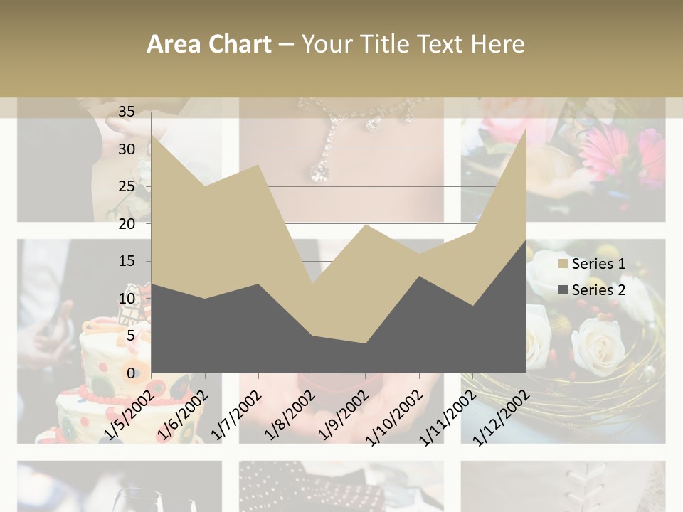 Collage Of Nine Wedding Photos PowerPoint Template