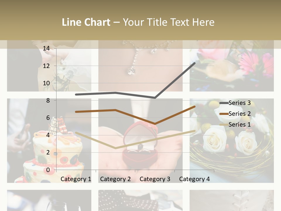 Collage Of Nine Wedding Photos PowerPoint Template