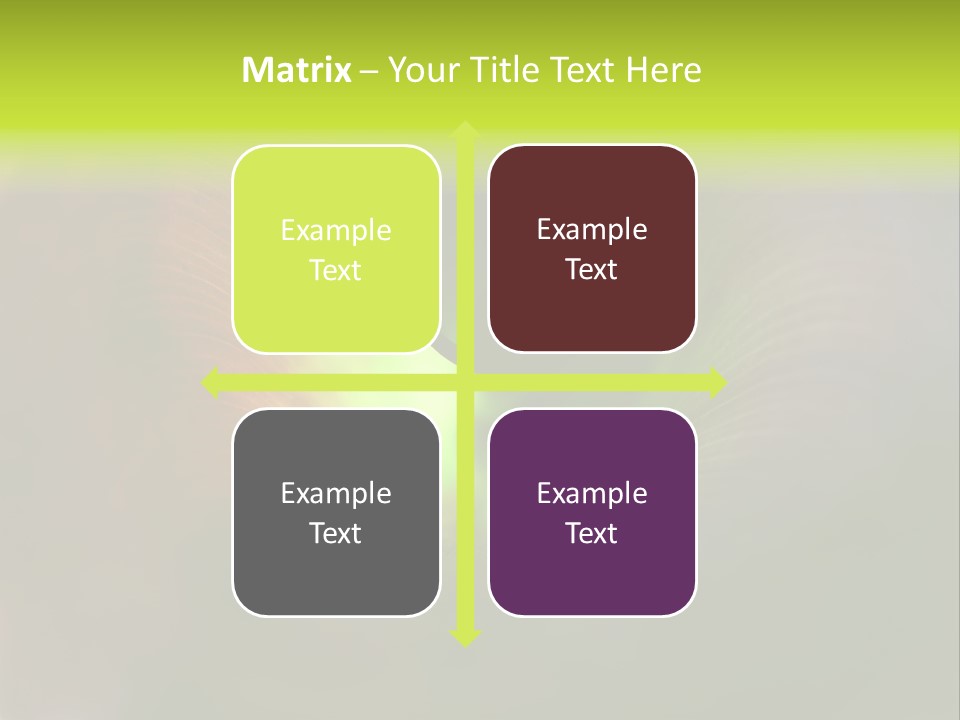 Twisted Spiral Leaf PowerPoint Template