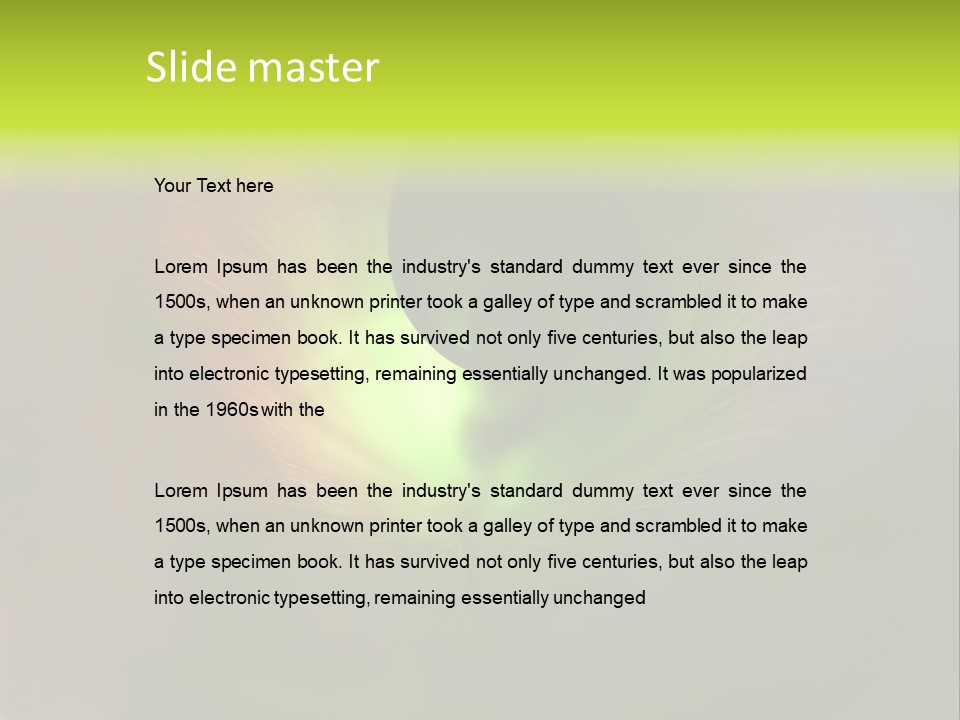 Twisted Spiral Leaf PowerPoint Template