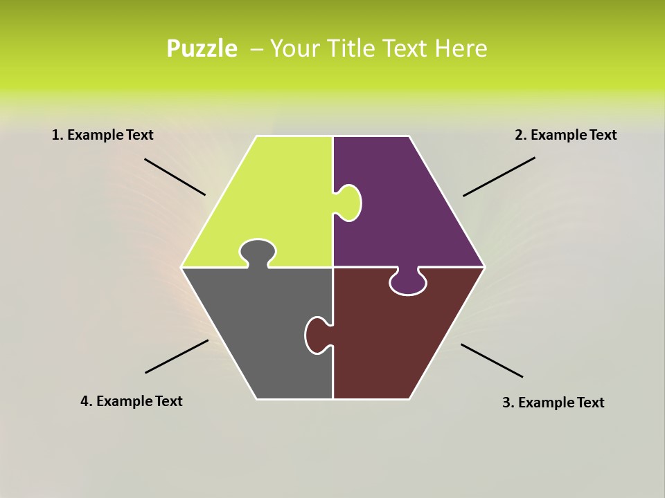 Twisted Spiral Leaf PowerPoint Template