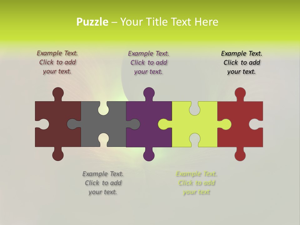 Twisted Spiral Leaf PowerPoint Template