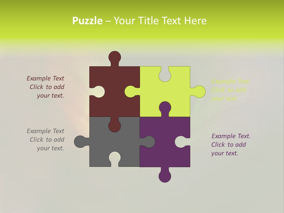 Twisted Spiral Leaf PowerPoint Template