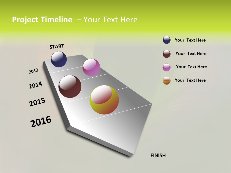 Twisted Spiral Leaf PowerPoint Template