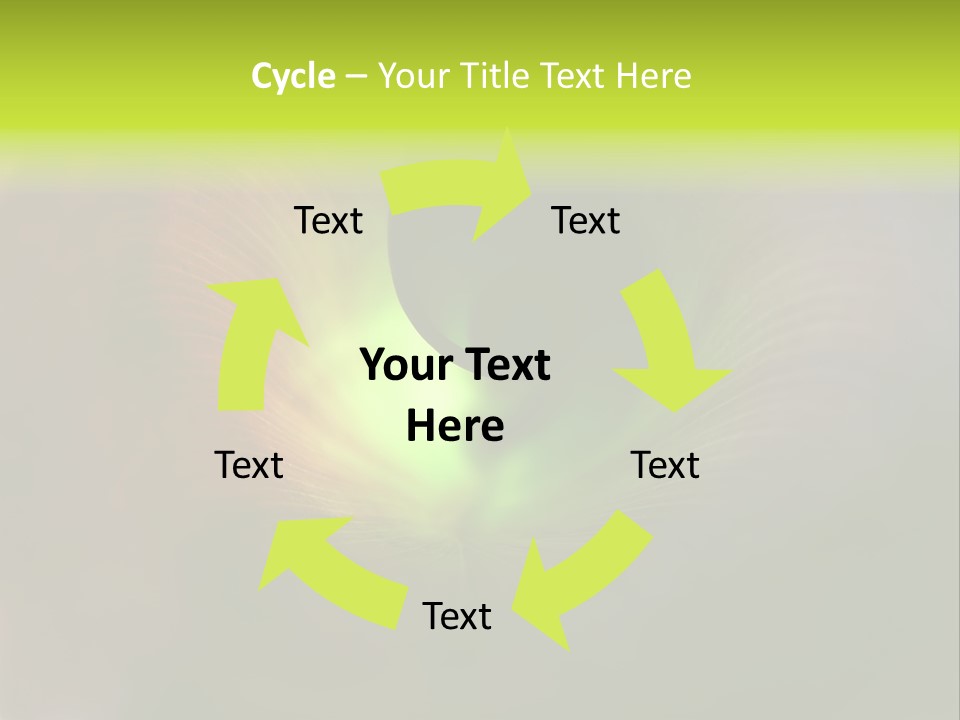 Twisted Spiral Leaf PowerPoint Template