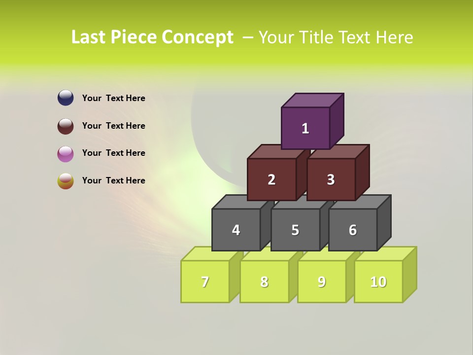 Twisted Spiral Leaf PowerPoint Template