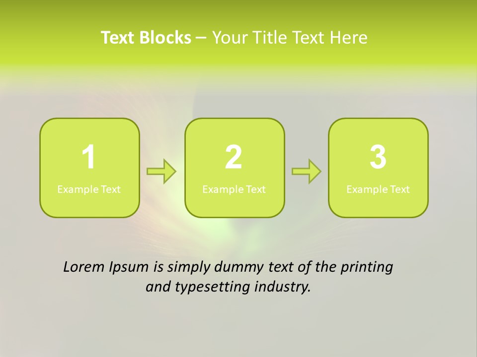 Twisted Spiral Leaf PowerPoint Template