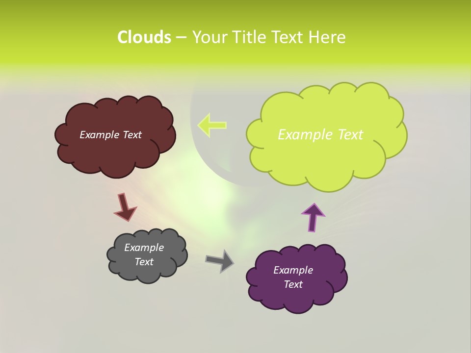Twisted Spiral Leaf PowerPoint Template