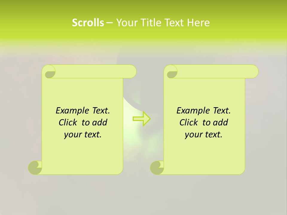 Twisted Spiral Leaf PowerPoint Template