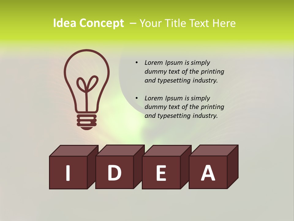 Twisted Spiral Leaf PowerPoint Template