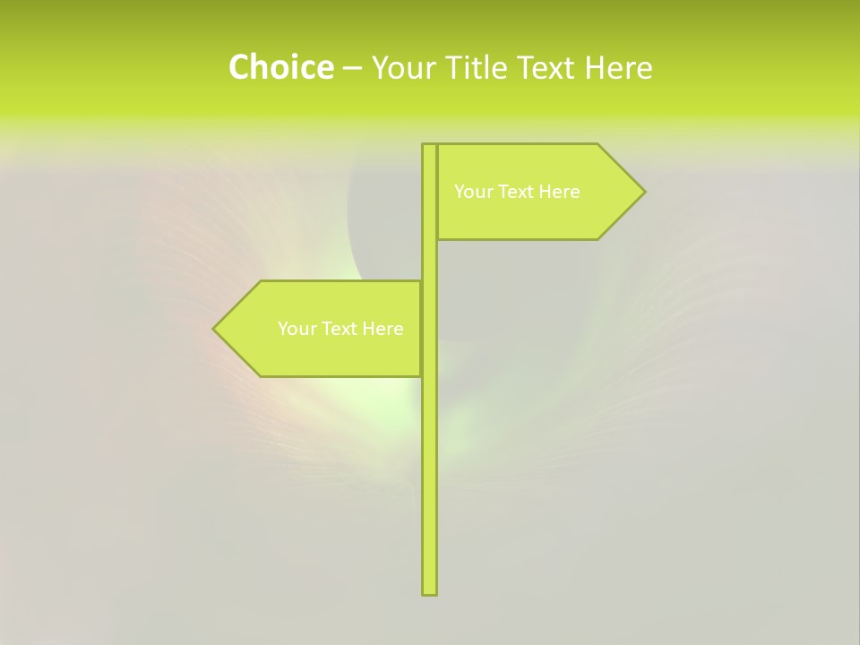 Twisted Spiral Leaf PowerPoint Template