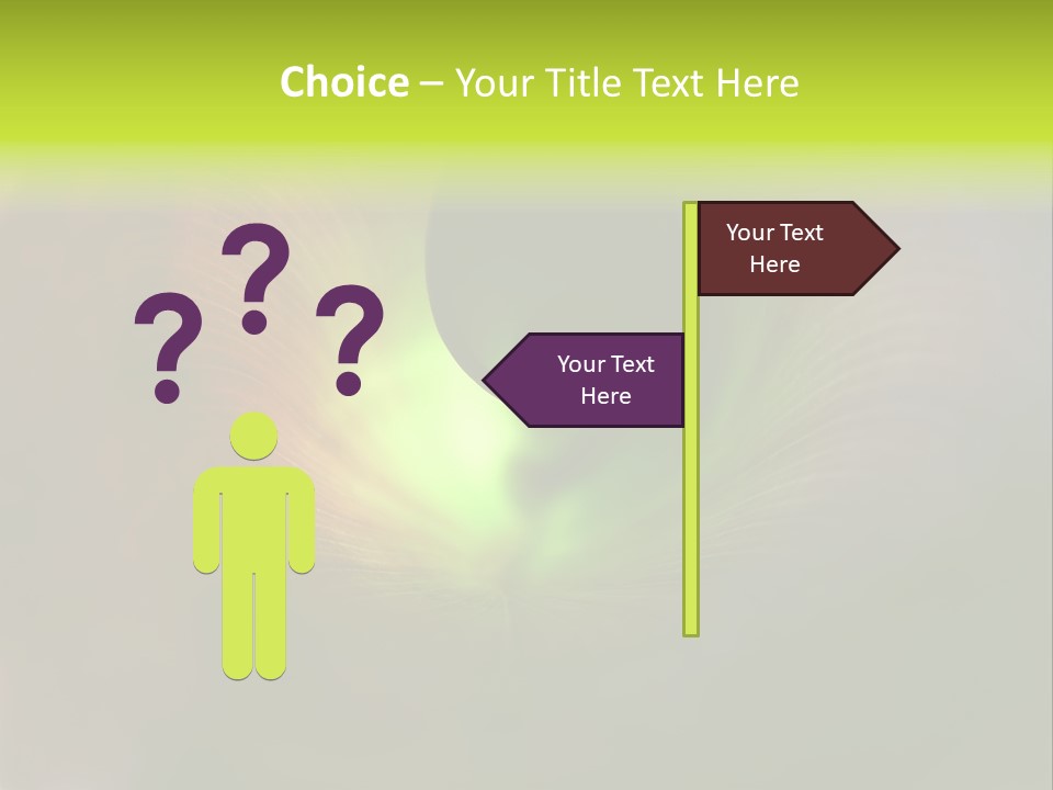 Twisted Spiral Leaf PowerPoint Template