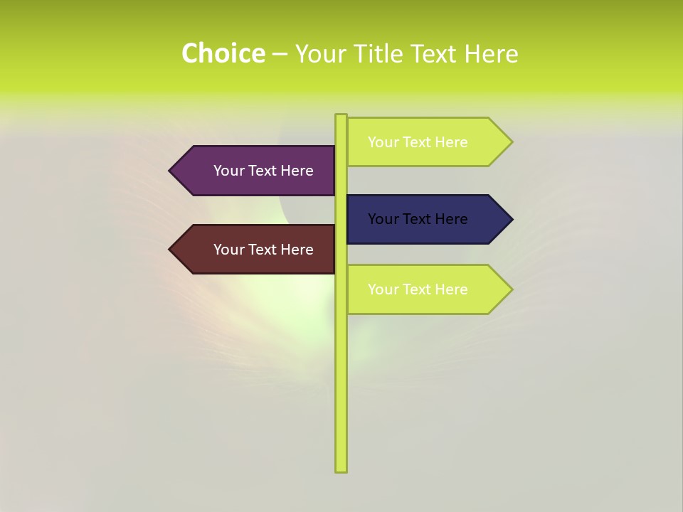 Twisted Spiral Leaf PowerPoint Template