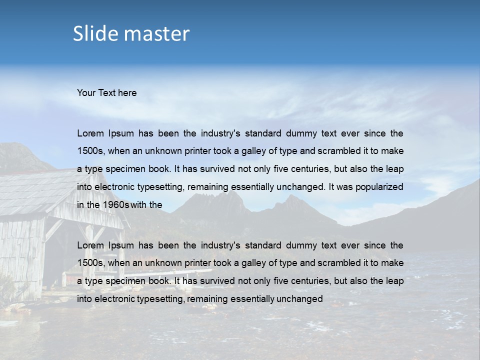 Cradle Mountain, Tasmania PowerPoint Template