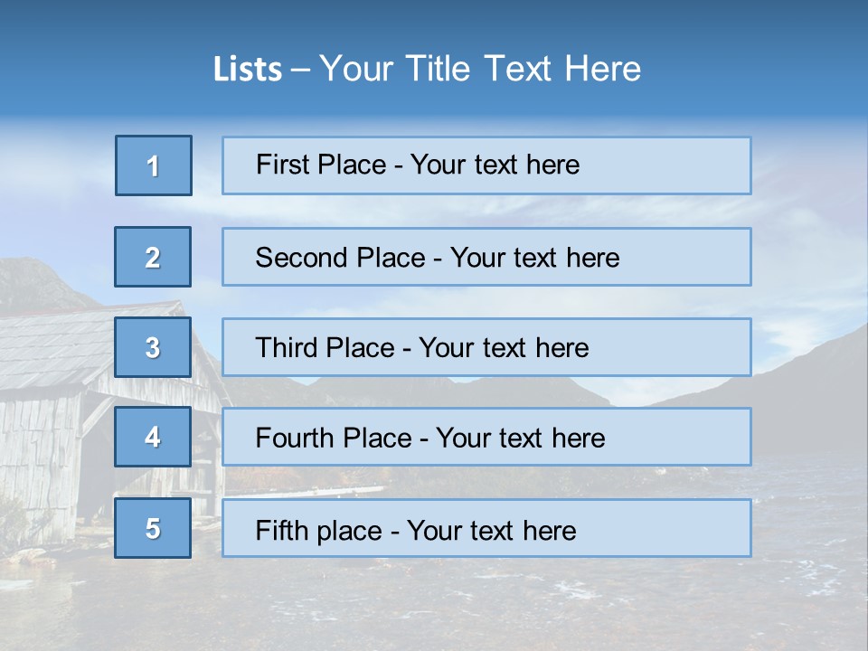 Cradle Mountain, Tasmania PowerPoint Template