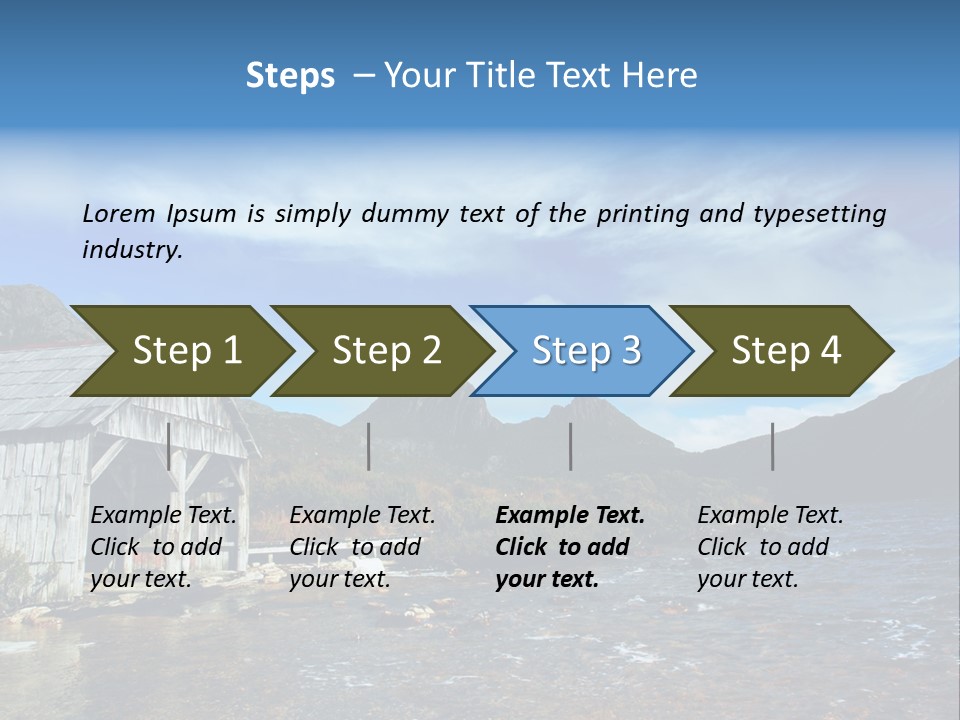 Cradle Mountain, Tasmania PowerPoint Template
