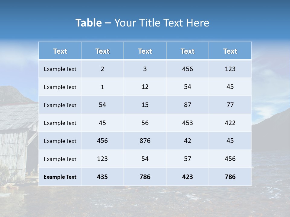 Cradle Mountain, Tasmania PowerPoint Template