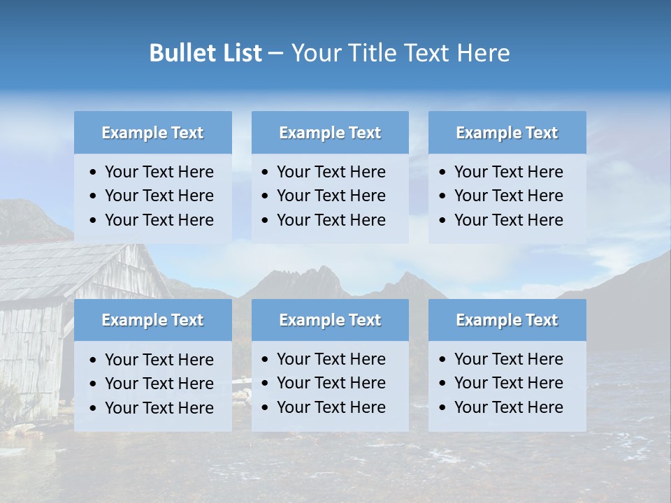 Cradle Mountain, Tasmania PowerPoint Template
