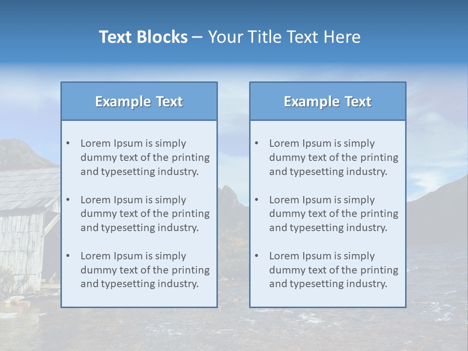 Cradle Mountain, Tasmania PowerPoint Template