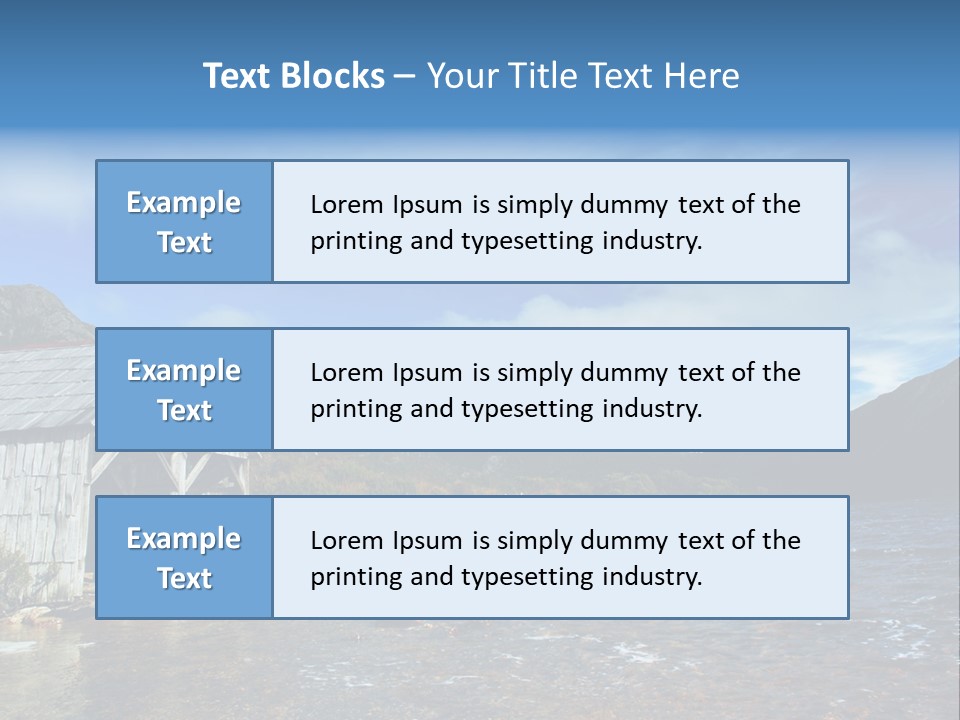 Cradle Mountain, Tasmania PowerPoint Template
