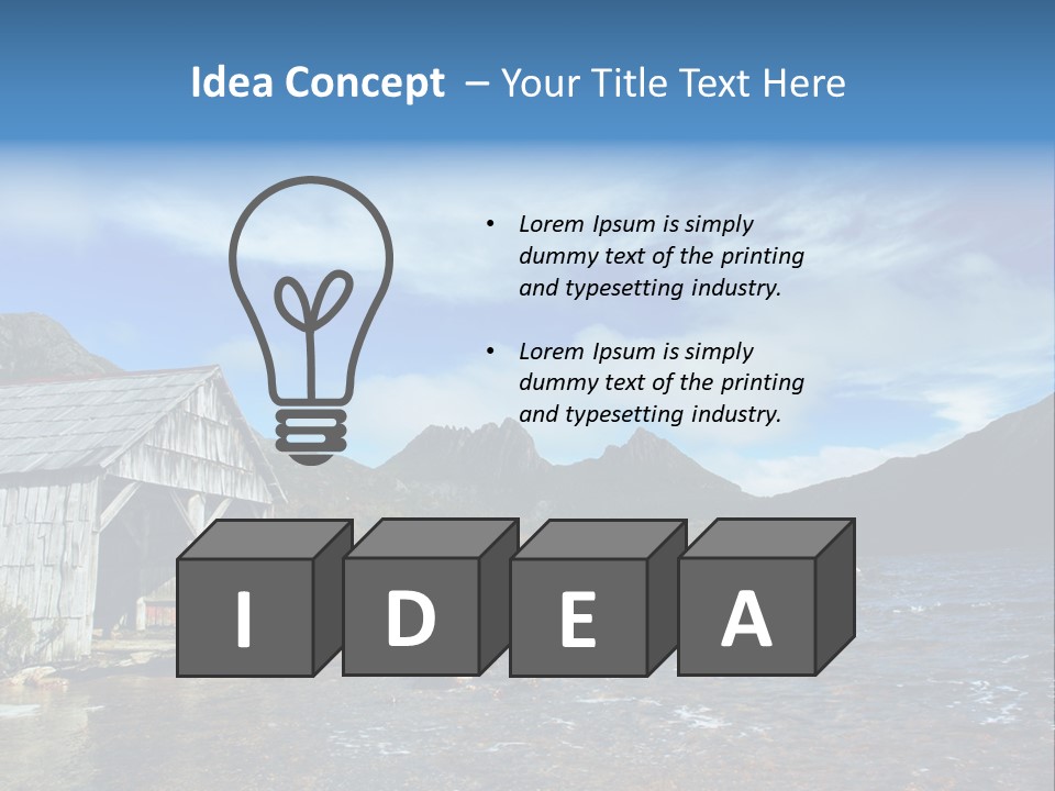 Cradle Mountain, Tasmania PowerPoint Template