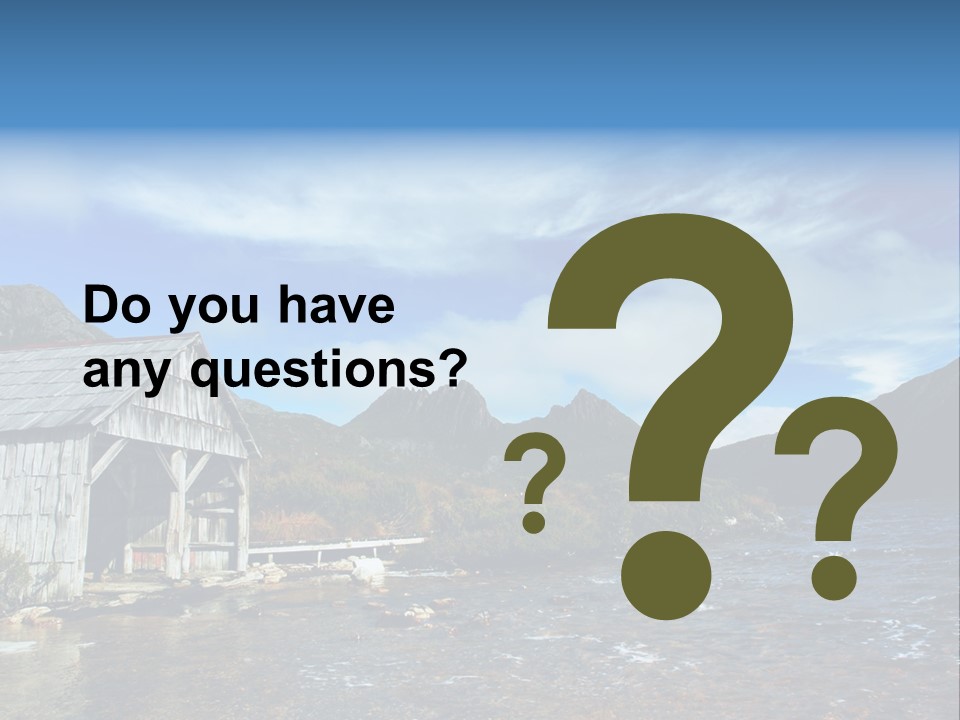 Cradle Mountain, Tasmania PowerPoint Template