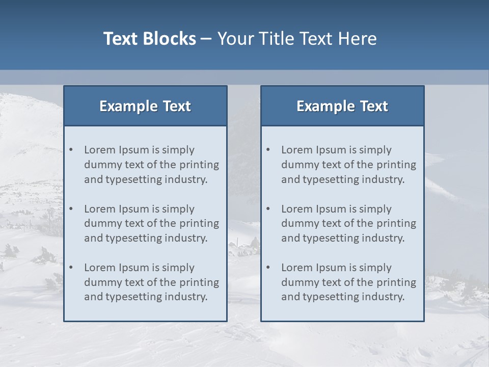 Skalnate Pleso And Lomnicky Stit PowerPoint Template