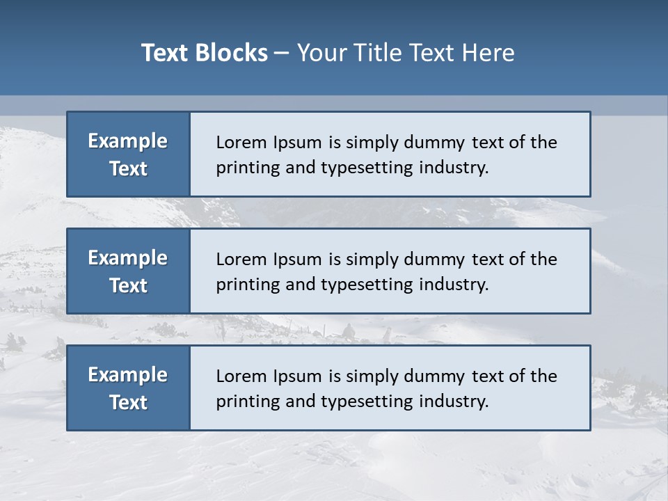 Skalnate Pleso And Lomnicky Stit PowerPoint Template