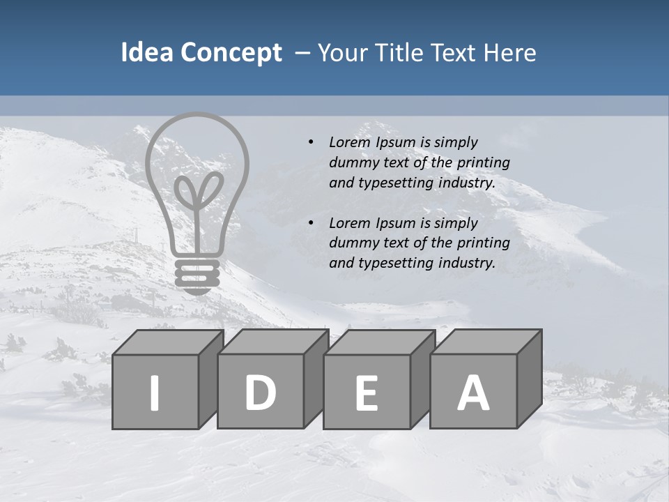 Skalnate Pleso And Lomnicky Stit PowerPoint Template