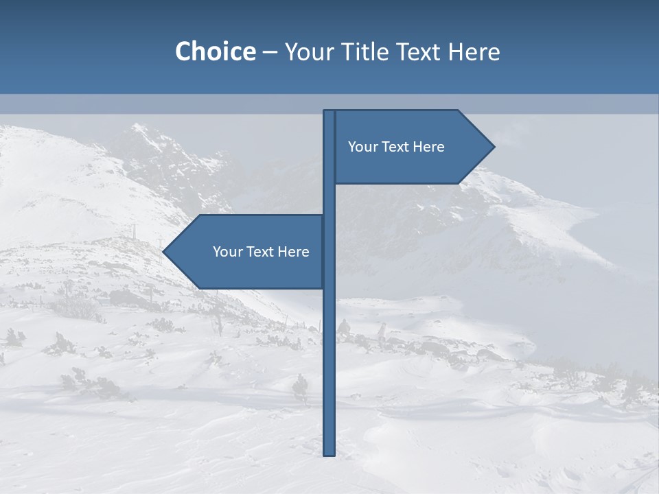 Skalnate Pleso And Lomnicky Stit PowerPoint Template