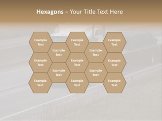 Semi Truck On The High Way With Space For Copy PowerPoint Template