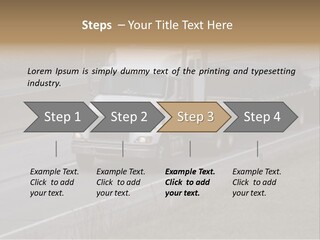 Semi Truck On The High Way With Space For Copy PowerPoint Template