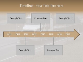 Semi Truck On The High Way With Space For Copy PowerPoint Template