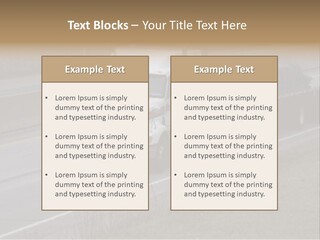 Semi Truck On The High Way With Space For Copy PowerPoint Template