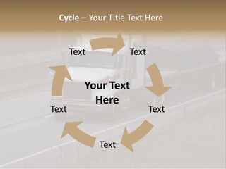 Semi Truck On The High Way With Space For Copy PowerPoint Template