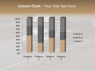 Semi Truck On The High Way With Space For Copy PowerPoint Template