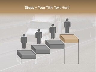 Semi Truck On The High Way With Space For Copy PowerPoint Template