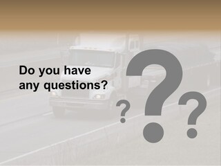 Semi Truck On The High Way With Space For Copy PowerPoint Template