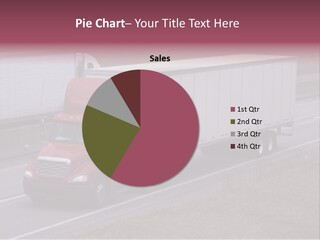 Passing Trucks On The Highway PowerPoint Template