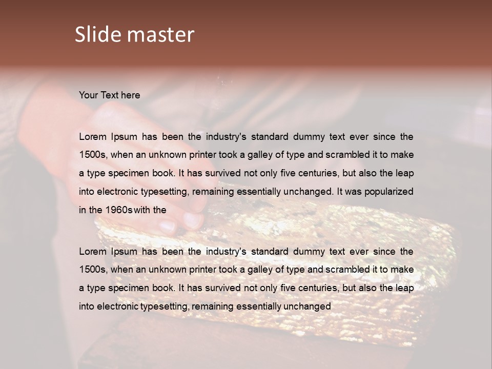 Gold Ingot PowerPoint Template