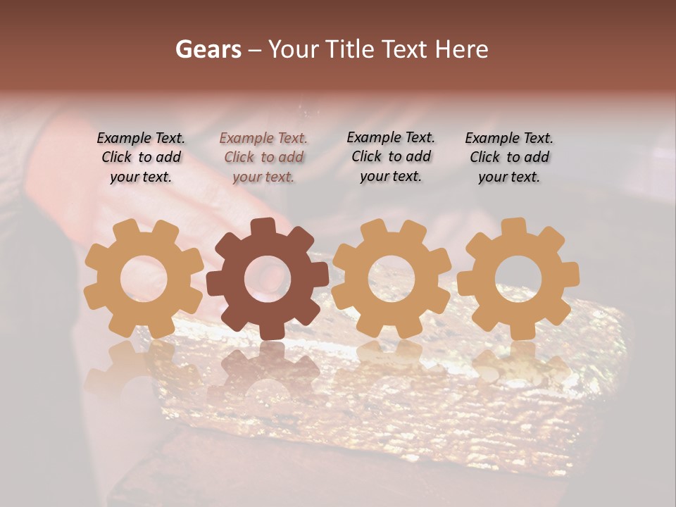 Gold Ingot PowerPoint Template