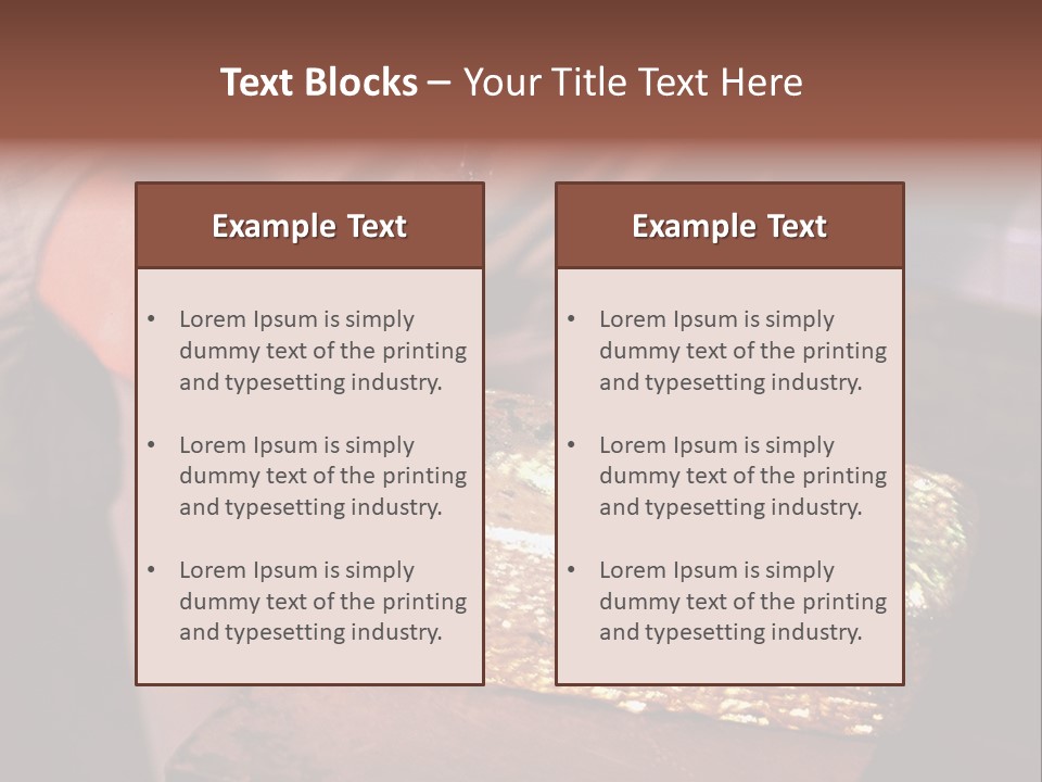 Gold Ingot PowerPoint Template
