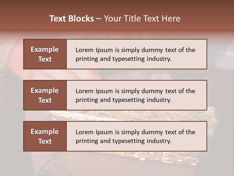Gold Ingot PowerPoint Template